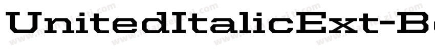 UnitedItalicExt-Bold字体转换