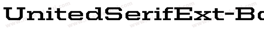 UnitedSerifExt-Bold字体转换