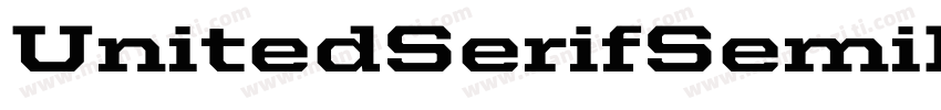 UnitedSerifSemiExt-Heavy字体转换