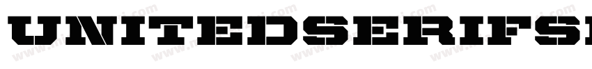 UnitedSerifSemiExt-Stencil字体转换