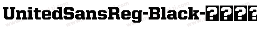 UnitedSansReg-Black字体转换