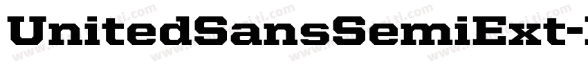 UnitedSansSemiExt-Black字体转换