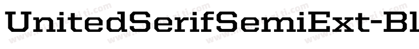 UnitedSerifSemiExt-Black字体转换