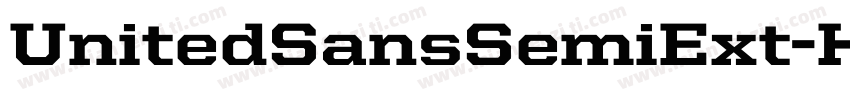 UnitedSansSemiExt-Heavy字体转换