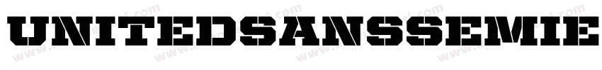 UnitedSansSemiExt-Stencil字体转换