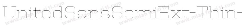 UnitedSansSemiExt-Thin字体转换