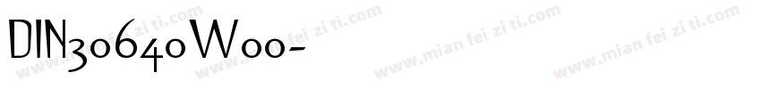 DIN30640W00字体转换