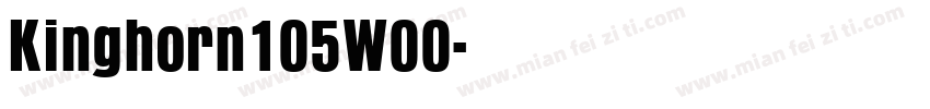 Kinghorn105W00字体转换