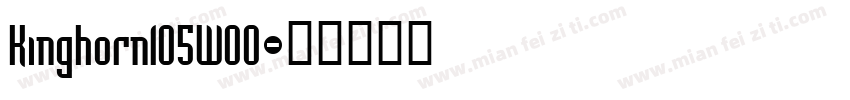 Kinghorn105W00字体转换