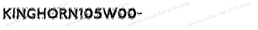 Kinghorn105W00字体转换