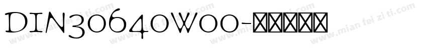 DIN30640W00字体转换