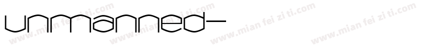 unmanned字体转换