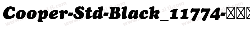 Cooper-Std-Black_11774字体转换