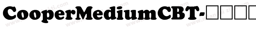 CooperMediumCBT字体转换