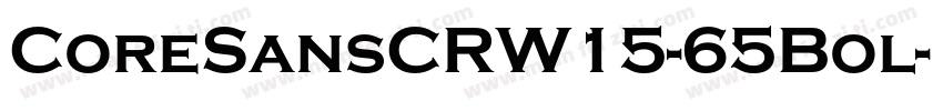 CoreSansCRW15-65Bol字体转换