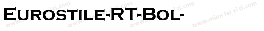 Eurostile-RT-Bol字体转换