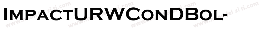 ImpactURWConDBol字体转换