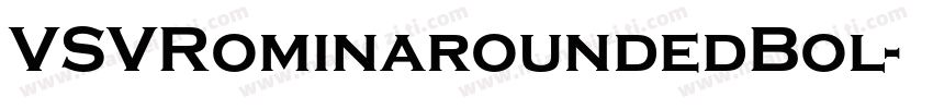 VSVRominaroundedBol字体转换