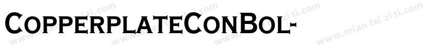 CopperplateConBol字体转换