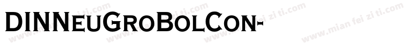 DINNeuGroBolCon字体转换