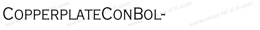 CopperplateConBol字体转换