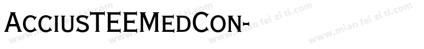 AcciusTEEMedCon字体转换