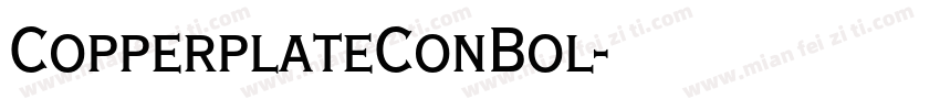 CopperplateConBol字体转换