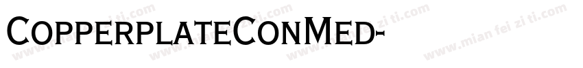 CopperplateConMed字体转换