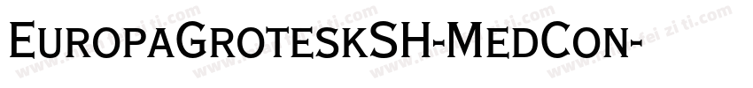 EuropaGroteskSH-MedCon字体转换