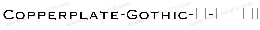 Copperplate-Gothic-粗字体转换