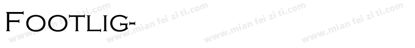 Footlig字体转换