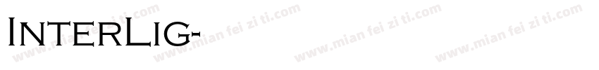 InterLig字体转换