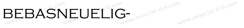 bebasneuelig字体转换