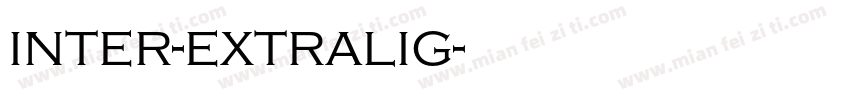 inter-extralig字体转换