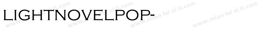 lightnovelpop字体转换