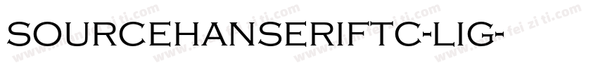 sourcehanseriftc-lig字体转换