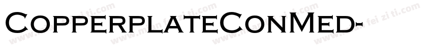 CopperplateConMed字体转换