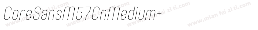 CoreSansM57CnMedium字体转换