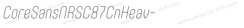 CoreSansNRSC87CnHeav字体转换