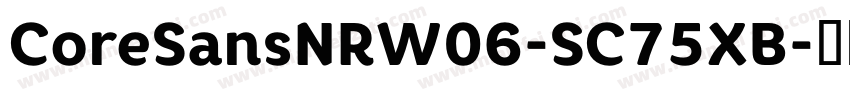 CoreSansNRW06-SC75XB字体转换