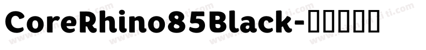 CoreRhino85Black字体转换