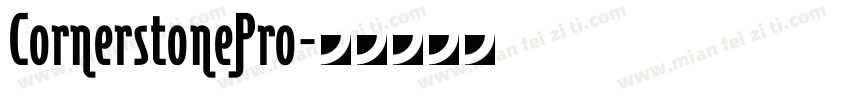 CornerstonePro字体转换