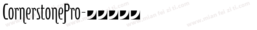 CornerstonePro字体转换