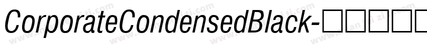CorporateCondensedBlack字体转换