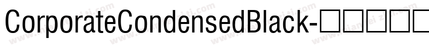 CorporateCondensedBlack字体转换