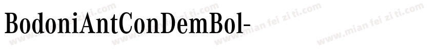 BodoniAntConDemBol字体转换