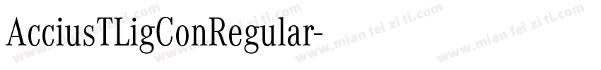 AcciusTLigConRegular字体转换