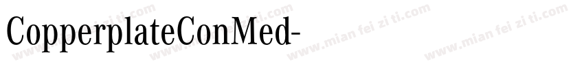 CopperplateConMed字体转换