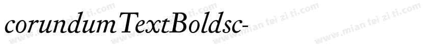 corundumTextBoldsc字体转换