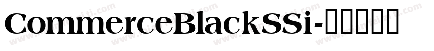 CommerceBlackSSi字体转换